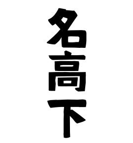 名高下